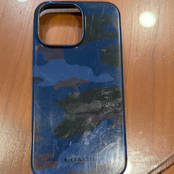 Coach Blue Camouflage Phone Case - Picture 1 of 2